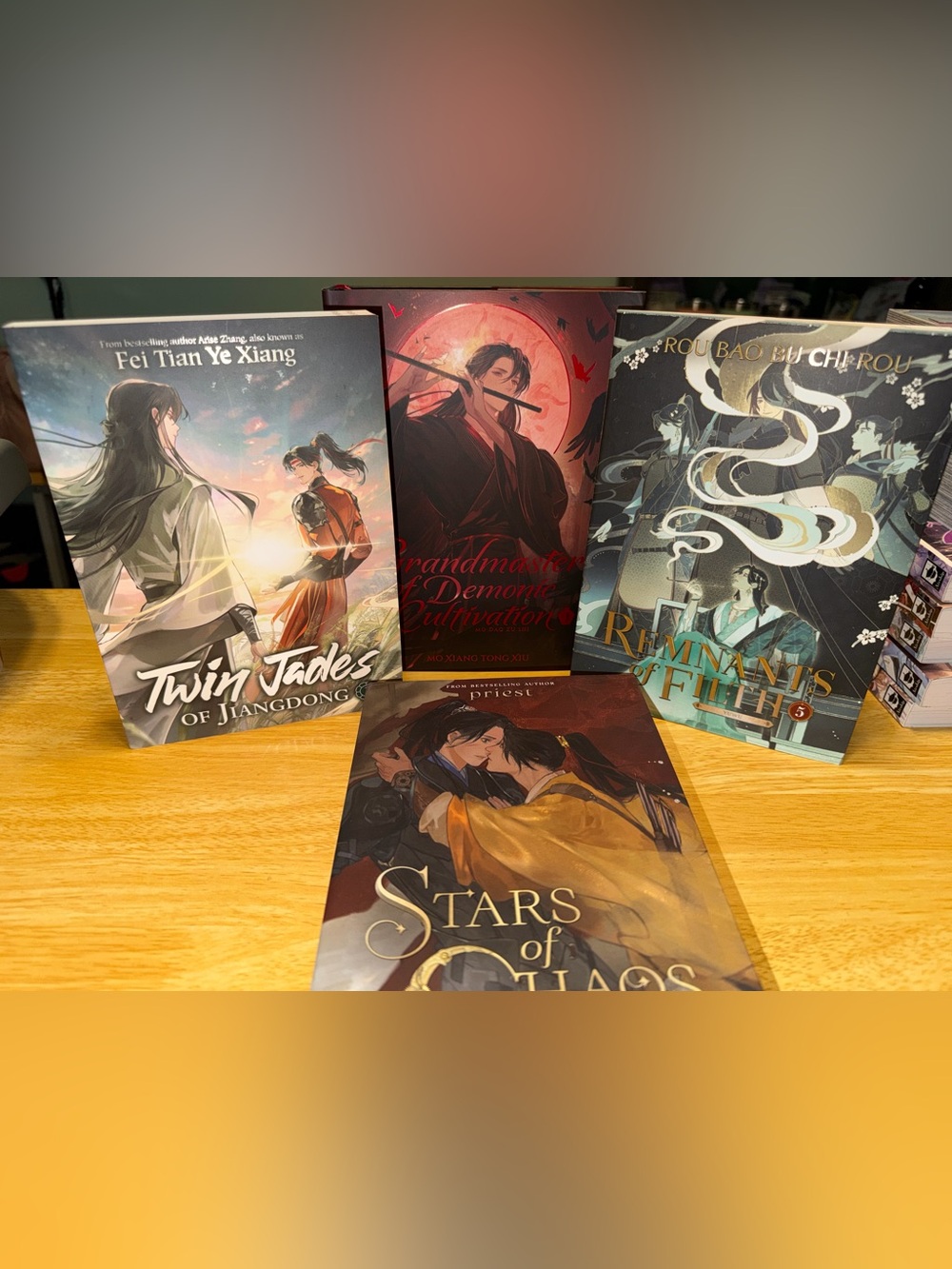 DANMEI 4 NOVELS BUNDLE - BL HISTORICAL/FANTASY - ALL NEW - MDZS, YUWU, and more!